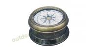 Sea - Club Kompass aus Messing antik mit Glasdeckel, Hhe...