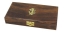 Sea - Club Lupe mit Holzgriff, Messing, Lnge 18 cm,   7,5 cm,  in der Holzbox