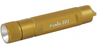 Fenix E01 13 Lumen Taschenlampe für den Schlüsselbund Gelb-Gold