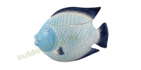 Sea - CLub Dose - Fisch, Steingut lackiert, 27,5 x 15 x...