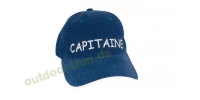 Sea - Club Cap - CAPITAINE, Marineblau aus Baumwolle weiß...