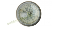 Sea - Club Kompass mit Domglas aus Messing antik,  6 cm,...
