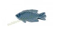 Sea - Club Platte - Fisch, Steingut lackiert, 17 x 12 x 2 cm