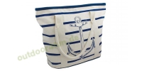 Sea - Club Shopping-Tasche mit Ankerdruck in Beige und...