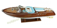 Sea - Club Sportboot aus Holz, Metall und Leder, 51 x 15...