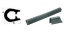 Navyline Scheuerleiste U-Profil PVC schwarz Rolle, in verschiedenen Gren