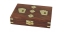 Sea - Club Karten-Wrfel-Box, Holz, inklusive doppeltem Kartenspiel, 18 x 12 x 4 cm