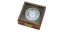 Sea - Club Kompass-Flaggenzeichen aus Messing in einer Holzbox mit Glasdeckel,  5,5 cm