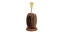 Sea - Club Lampe - Blockrolle aus Holz, elektrisch 230V, E14, Hhe 39 cm,  13 / 25  cm