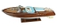 Sea - Club Sportboot aus Holz, Metall und Leder, 51 x 15 x 14 cm - PREMIUM-Qualitt