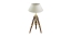 Sea - Club Stativ-Lampe aus Holz und Messing, elektrisch 230V, E14/27, Hhe 55 / 94 cm,  35 cm