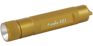 Fenix E01 13 Lumen Taschenlampe fr den Schlsselbund Gelb-Gold