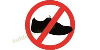 Navyline Aufkleber Schuhe verboten