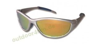 Navyline Sonnenbrille silber, verspiegelt, polarisierendes, gelbes Glas