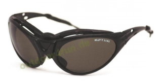 Navyline Sport-Sonnenbrille, Rahmen schwarz, Glas grün