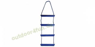 Osculati Nylonseil-Strickleiter, blau 4 Polycarbonat-Stufen