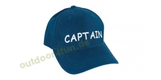 Sea - Club Cap - CAPTAIN, Marineblau, Baumwolle wei bestickt