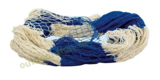 Sea - Club Deko - Fischernetz, Naturfarben & Blau eingefrbt, ca. 200 x 400 cm