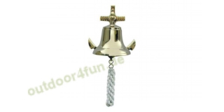 Sea - Club Glocke mit Ankerwandhalterung aus Messing,  12 cm