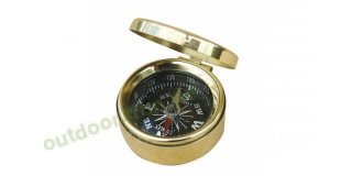 Sea - Club Kleiner Kompass mit Deckel aus Messing,  3,5 cm, Hhe 1,5 cm