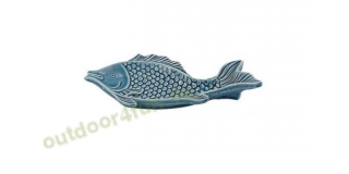 Sea - Club Platte - Fisch, Steingut lackiert, 18 x 9,5 x 3 cm