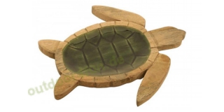 Sea-Club Platte - Schildkröte, Mango-Holz emailliert, 30x17,5x2,5 cm