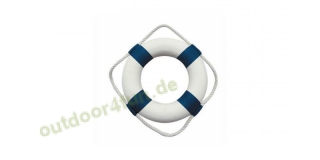 Sea - Club Rettungsring, Blau / Wei aus Styropor mit Stoff,  20 cm