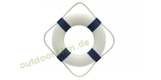 Sea - Club Rettungsring, Blau / Wei aus Styropor mit Stoff,  30 cm