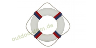 Sea - Club Rettungsring, Rot / Blau / Wei aus Styropor mit Stoff,  35 cm