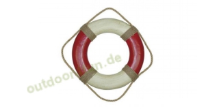 Sea - Club Rettungsring, Rot / Creme aus bemaltem Styropor,  36 cm