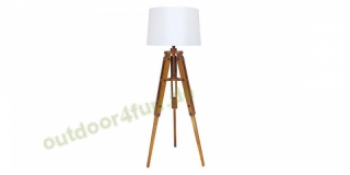 Sea - Club Stativ-Lampe aus Holz, elektrisch 230V, 60W, E27, Hhe 122 cm,  42 cm