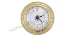 Sea - Club Uhr aus Messing  mit Quartzwerk,   9,8 / 6,3 cm, Hhe 3 cm
